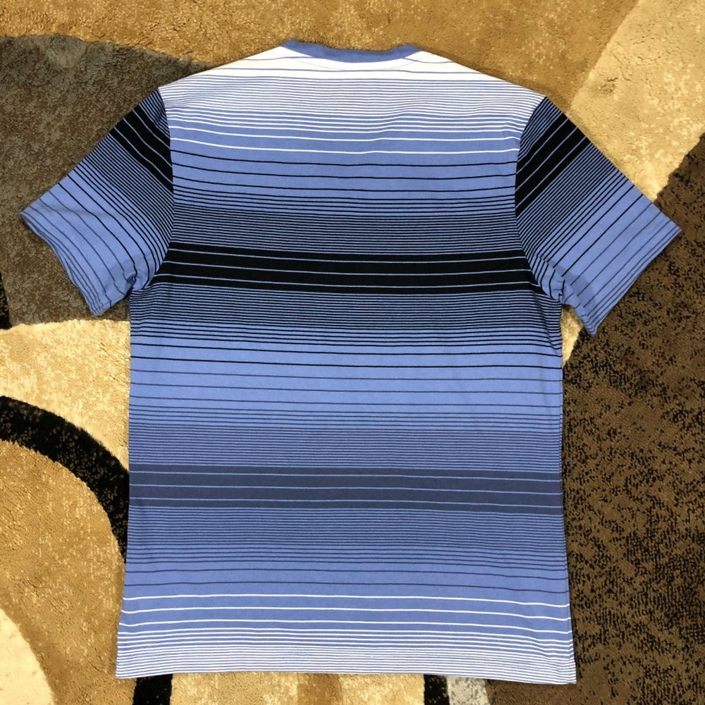 Men’s Blue INC Striped Tee, Size Medium - Picture 3 of 8